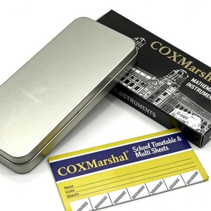 Wholesale Metal Oxford Mathematics Geometry Tin Box Stationery <b>Set</b> 13 Piece <b>Set</b> for Grade Students - Product Image 4