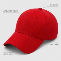 Casquettes de baseball unisexes en gros, 6 panneaux, 100 % coton sergé, ajustables, style vintage, avec broderie et impression de logo personnalisés