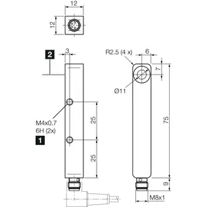 USQ12M200IU-T4 <b>Ultrasonic</b> <b>sensor</b> - Product Image 2