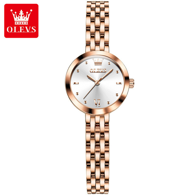 OLEVS Womens Watches Top Brand Fashion Gold Quartz Watch for Women Stainless Steel Waterproof Fashion Women Watches Montre Femme