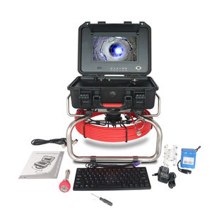 Caméra d'inspection de canalisation portable, industrielle, durable, étanche, auto-nivelante, 7 mm, 15 m, 512 Hz avec localisateur - Product Image 3