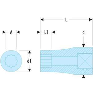 FACOM-Douilles cannelées R.14S 1/4 ''-Cliquets et douilles AVION ET AVIATION EAN 3662424035197 - Product Image 2