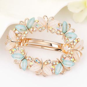 Pinza de Pelo Coreana con Cristales de Colores, Diseño de Flor de Primavera, Accesorio para el Cabello con Pedrería, Mariposa y Formas Geométricas - Product Image 3