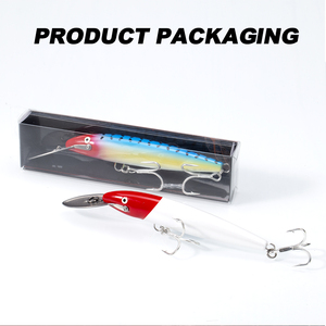 Promotion : Leurre de pêche coulant 140 mm 40 g rouge et blanc pour thon, Jerkbait, Pesca, leurre dur coulant pour la pêche à la traîne - Product Image 6