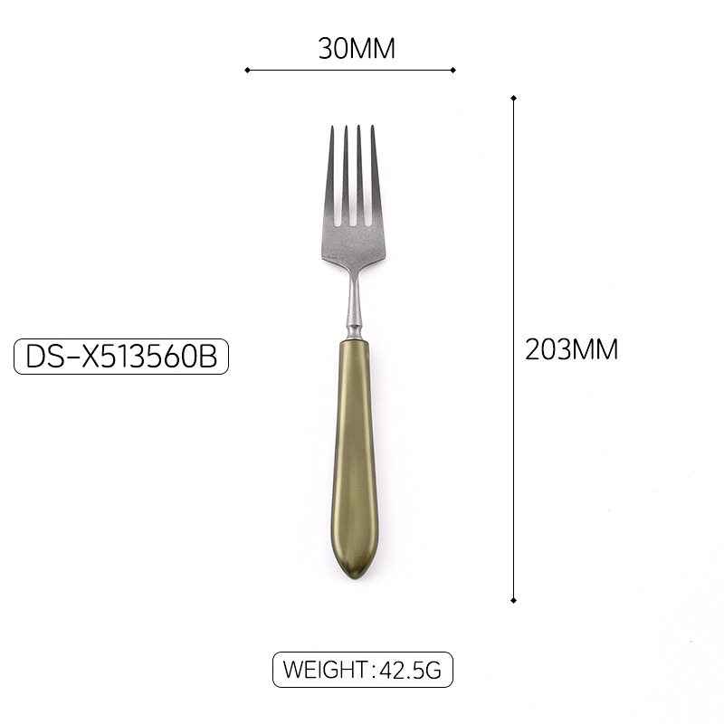 Fourchette de table grise