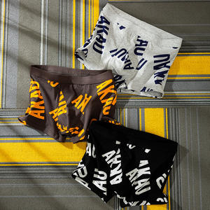 กางเกงบ็อกเซอร์ชาย RTS Custom Logo <span class=keywords><strong>เอว</strong></span>กลาง ผ้าฝ้ายถักพิมพ์ลาย ระบายอากาศ ป้องกันแบคทีเรีย ใช้แล้วทิ้ง เป็นมิตรกับสิ่งแวดล้อม พร้อมโลโก้ที่เอว - Product Image 1