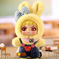 Peluche personnalisée en vinyle souple, jouet OEM ODM, animal en peluche kawaii, porte-clés en peluche personnalisé pour cadeau d'enfant et promotion de marque
