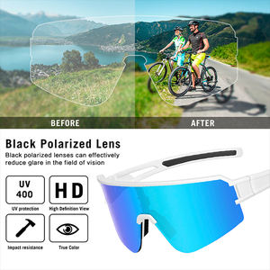 Lunettes de soleil photochromatiques de sport UV400 Protection vélo de route cyclisme lunettes de course lentille polarisée miroir TR90 cadre lunettes - Product Image 3