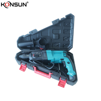 Marteau perforateur électrique KONSUN 26 mm 800 W SDS Plus, 3 modes, pour percer et cisailler le béton, kit d'outils complet portable