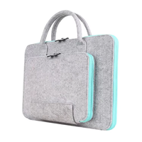 Sac d'ordinateur portable en feutre moderne personnalisé de 15,6 pouces, étui pour tablette, sac de transport, organisateur de bureau