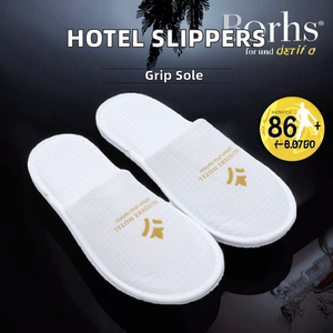 รองเท้าแตะผ้าลินินหนา กันลื่น พกพาสะดวก สำหรับโรงแรม ใช้แล้วทิ้ง เหมาะสำหรับห้องพักในร่มและห้องน้ำ - Product Image 2