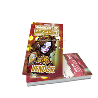 Badges d'identification en plastique personnalisés en gros, couleur pleine, cartes PVC VIP avec logo et cordon
