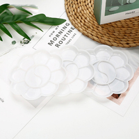 Palette de peinture professionnelle en forme de fleur pour artistes, grande palette de peinture en plastique PP écologique pour le visage et le corps
