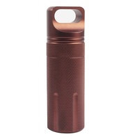 Boîte de survie pour voyages en plein air, en alliage d'aluminium, haute densité, étanche, multifonctionnelle, portable, pour le camping et la randonnée