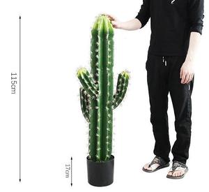 Plante Artificielle Jungle, Plantes Décoratives au Toucher Réel, Verdure pour Jardin Extérieur et Serres, Boule de Cactus Artificielle - Product Image 2
