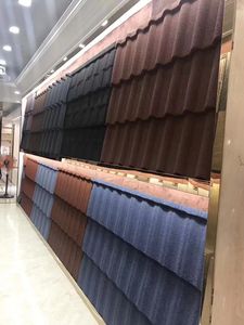 <strong>Roofing</strong> Tiles Color Stone Coated Metal Roof Tiles Rainbow Stone Coated Metal Roof Tile - Product Image 6