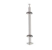 Glas-Treppengeländer 304 316 Edelstahl Außen-Geländer Obermontiertes Geländer Balkon Glas Edelstahl Balustrade