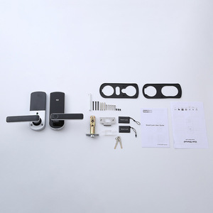 Wenxun Smart Door <b>Lock</b> A28-28 Silver Fingerprint Password <b>Lock</b> For Wooden Doors Apartments Hotels Rental Properties - Product Image 2