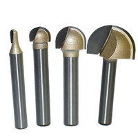 Arden pemotong alur hidung bulat, 1/2 batang dua Router Flute Bit alur dalam bawah bulat alat pertukangan