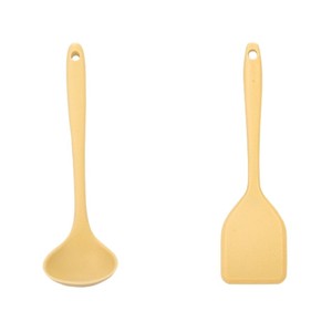 Silicone <b>Mini</b> Spatula And Ladle Set 21Cm Food Grade High Temperature Resistant Kitchen Utensils For Stir Fry And Soup - Product Image 2