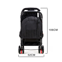 Poussette de luxe de voyage pour bébé Poussette double pliable pour bébés jumeaux