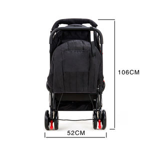 Poussette de luxe de voyage pour bébé Poussette double pliable pour bébés jumeaux - Product Image 5