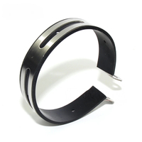 Stainless Steel Black/Silver Street Motorcycle Exhaust Pipe Retaining Ring Straight-through Falcon R9 Retrofit/Upgrade Fixing