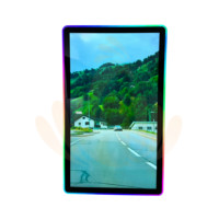 Monitor 4k layar sentuh tampilan game, LED dalam ruangan bezel led ganda akrilik IR 43 inci