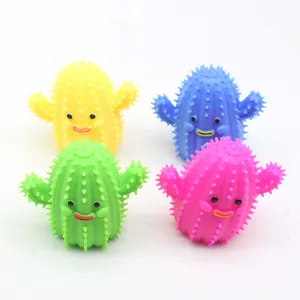 12pcs 선인장 디자인 도매 피젯 장난감 새로운 참신 질퍽한 장난감 아이들을위한 스트레스