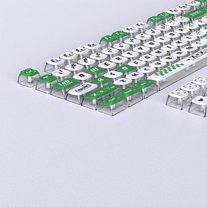 Tại Chỗ Bán buôn qua biên giới in ấn Set Orange Pudding key cap Bàn Phím Cơ khí bốn mặt diathermy thăng hoa 130 Key - Product Image 2