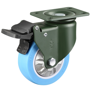 YTOP Leichte Pu-Schwenk-Zwillingsrollen von 2,55 Zoll Leichte Pu-Schwenk-Zwillingsrollen - Product Image 3