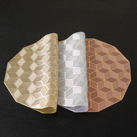 Sets de dessous de plat en PVC éco-responsables, design classique ajouré, isolants thermiquement, lavables et antidérapants