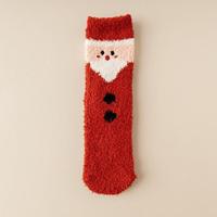 Großhandel Maßgeschneiderte Muster Flauschige Damensocken Umweltfreundliche Warme Thermische Flauschige Weihnachtssocken für Täglichen Innenbereich Geschenk Winter