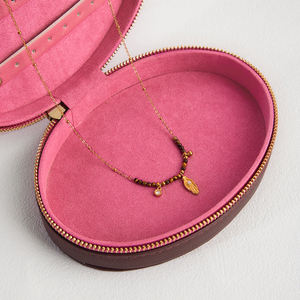 J & D Vintage Otoño Invierno joyería Acero inoxidable piedra Natural Ojo de Tigre Hamsa mano colgante collar - Product Image 4