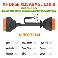 Xhorse VVDI XD8ABAGL para Toyota BA IMMO, Adaptador de Programación de Llaves para Todas las Llaves Perdidas, Compatible con Key Tool Max Pro Mini OBD Tool