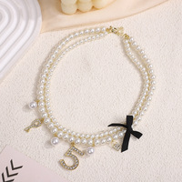 Élégant collier de perles multicouches tour de cou de mariage femmes Designer numéro 5 bijoux fins accessoires cadeaux de fête catalogue de luxe