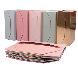 Cardboard Gift Box Luxury Box With Ribbon Magnetic Closure Folding Happy Birthday Mothers Day Gift Box