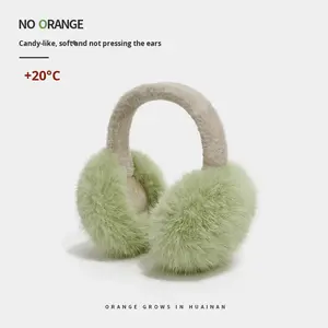 नए एकल रंग सरल गर्म सर्दियों में महिलाओं के इयरमफ्स प्यारा प्लश अनुकरण फर एंटी-फ्रीज कोल्ड-प्रूफ फोल्डेबल कान सुरक्षा - Product Image 3