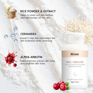 50g gạo tự nhiên & Enzyme sáng làm sạch da mặt bột đu đủ Ceramide nhẹ nhàng rửa mặt cho da rạng rỡ Sữa rửa mặt - Product Image 2