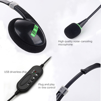 Nouveau casque Usb avec Microphone rotatif pour Pc 3.5mm casque professionnel pour Center d'appels
