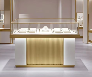 Vetrina Espositiva per Gioielli Personalizzata con Illuminazione LED, Arredamento di Lusso per Boutique nei Grandi Centri Commerciali - Product Image 3