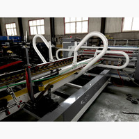4 et 6 Points Folder Gluer 1200 PCS Group Type 4 6 Coins Carton Ondulé Verrouillage Fond Automatique Pliage Collage Machine