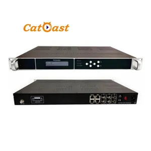 CATV IP To 16 32 QAM Modulator 16 32 RF Carriers DVBC Modulator With IP ASI Input