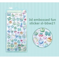 Pegatinas Metálicas 3D con Diseños de Animales y Naturaleza, Marca BBW MIMIBOX, Disponibles para Envío Rápido