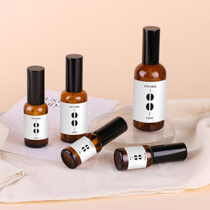 Bouteilles en verre ambré personnalisables <span class=keywords><strong>de</strong></span> 15ml/50ml/100ml Tête <span class=keywords><strong>de</strong></span> pompe <span class=keywords><strong>de</strong></span> pulvérisation à brume fine pour <span class=keywords><strong>l</strong></span>'emballage <span class=keywords><strong>de</strong></span> cosmétiques <span class=keywords><strong>de</strong></span> distribution <span class=keywords><strong>de</strong></span> lotion d'essence - Product Image 2