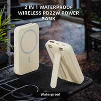 Chargeur sans fil en gros d'usine, PD 22,5W, batterie Li-Polymère 100000mAh, Power Bank à charge rapide, support magnétique Type-C