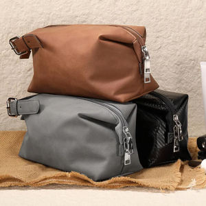 Neceser de Viaje Personalizado de Cuero PU Grabado, Diseño Elegante, Neceser de Cuero Sintético Grabable con Láser para Hombre - Product Image 6