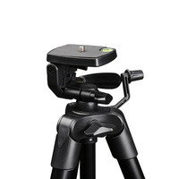 FB T20 Tripod berdiri ringan, dudukan kamera paduan aluminium untuk penggunaan Video ponsel dan ponsel