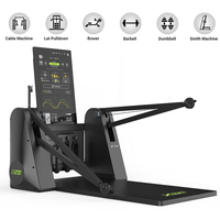 Xburn GYM Master Serie X Gimnasio Multifuncional Comercial - Motor Dual, Pila de Pesas de 150 kg, Pantalla Táctil HD de 32'', Interacción WiFi