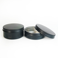 Boîtes cosmétiques rondes en aluminium argenté avec couvercle à vis, contenances variées (5g, 10g, 20g, 30g, 50g, 60g, 80g, 100g, 120g, 150g, 200g, 250g, 400g)